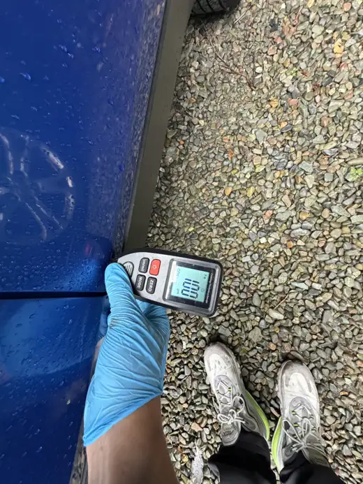 Paint depth reading, 2014 Vauxhall Mokka