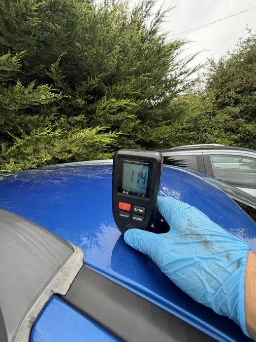 Paint depth reading, 2014 Vauxhall Mokka