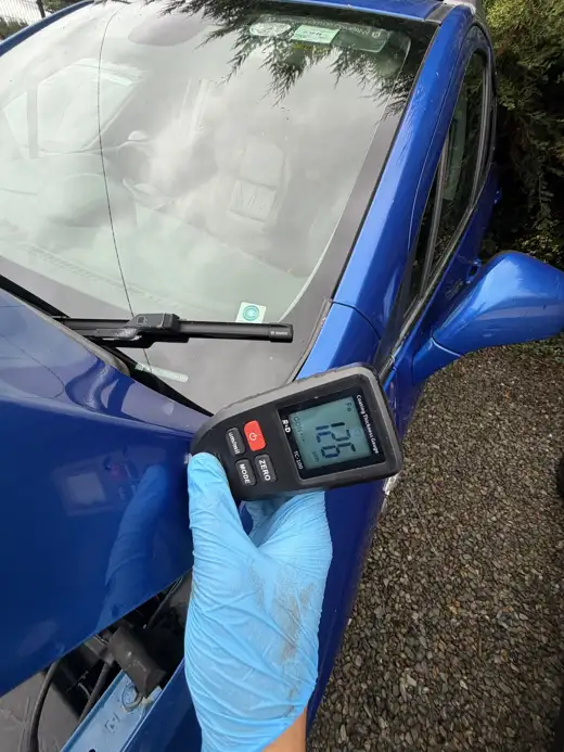 Paint depth reading, 2014 Vauxhall Mokka