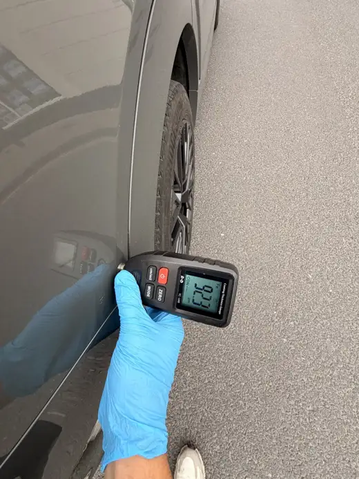 Paint depth reading, 2024 Audi Q8 e-tron
