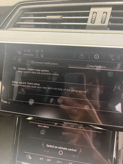 A software update waiting to be installed, 2024 Audi Q8 e-tron