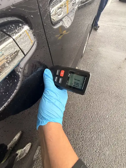 Paint depth reading, 2015 Toyota Esquire