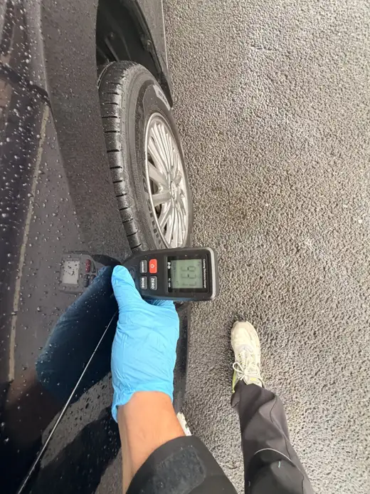 Paint depth reading, 2015 Toyota Esquire