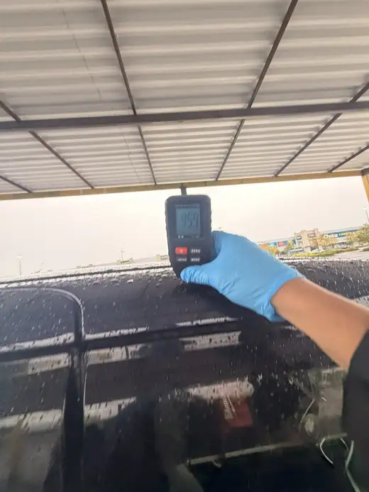 Paint depth reading, 2015 Toyota Esquire