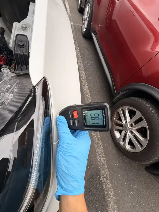 Paint depth reading, 2024 Toyota Yaris Cross