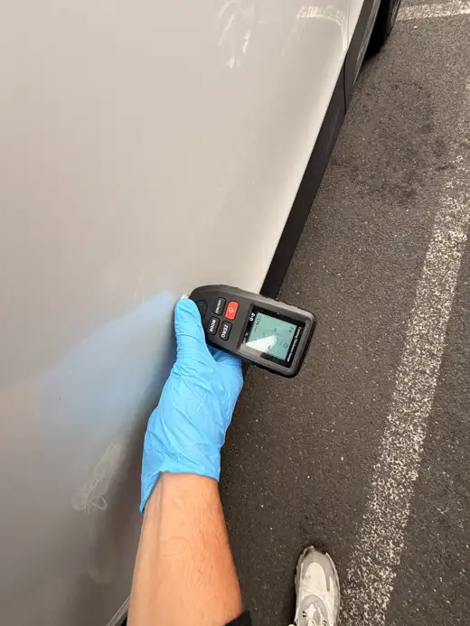Paint depth reading, 2024 Toyota Yaris Cross