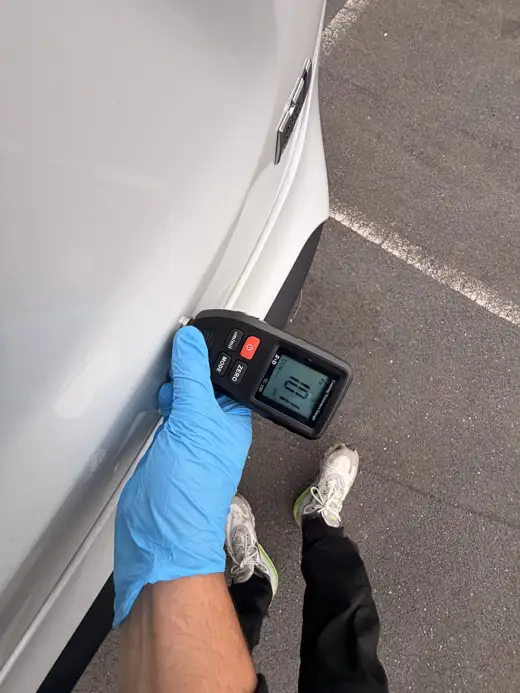 Paint depth reading, 2024 Toyota Yaris Cross