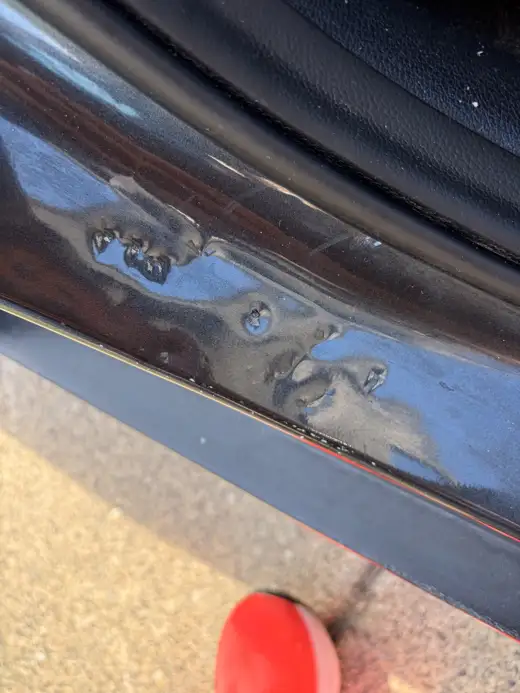 Cosmetic damage noted on the bodywork, 2021 Kia Niro EV