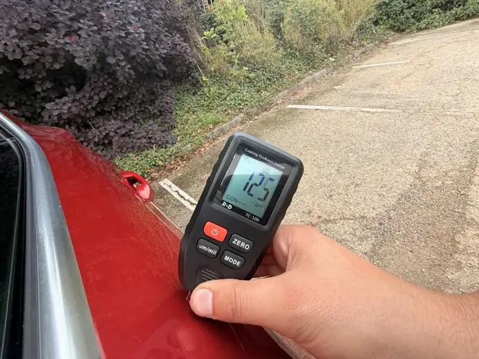 Paint depth reading, 2021 SEAT Leon