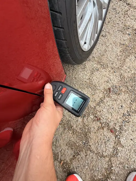 Paint depth reading, 2021 SEAT Leon