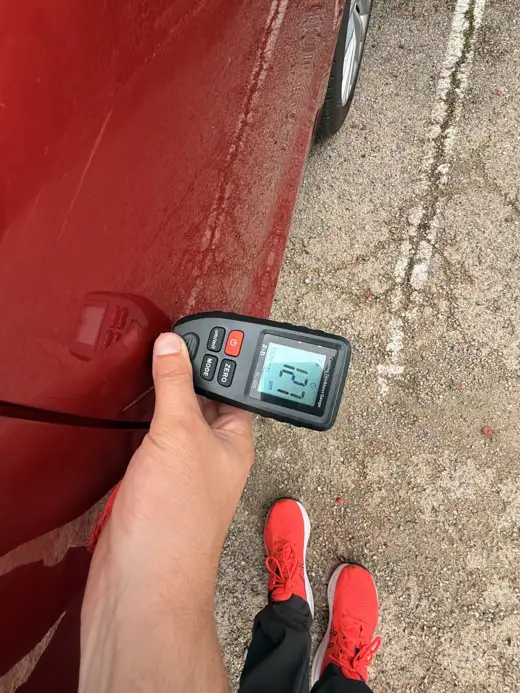 Paint depth reading, 2021 SEAT Leon