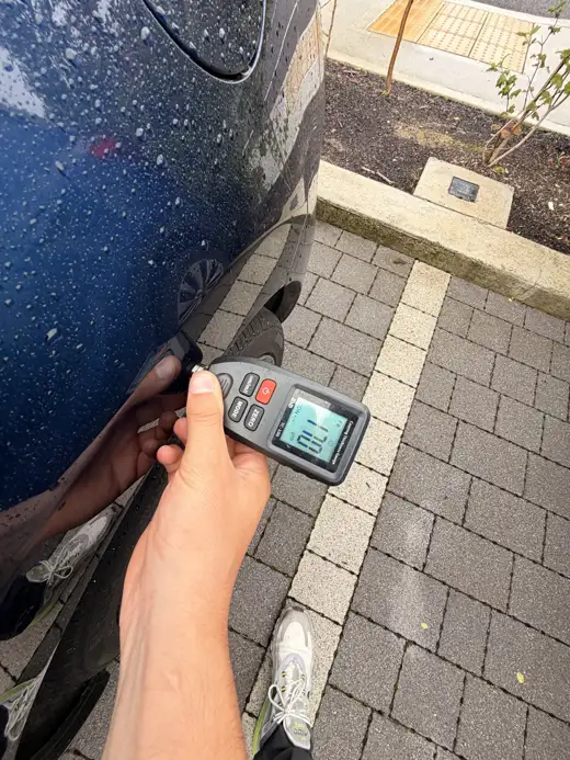 Paint depth reading, 2015 Mazda 3