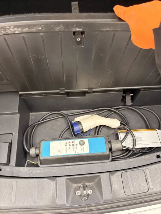 Under the boot floor, 2017 Mitsubishi Outlander PHEV