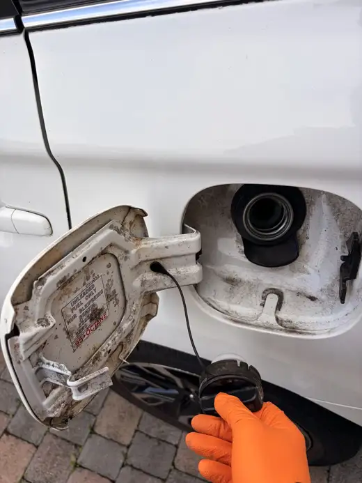 Fuel filler, 2017 Mitsubishi Outlander PHEV