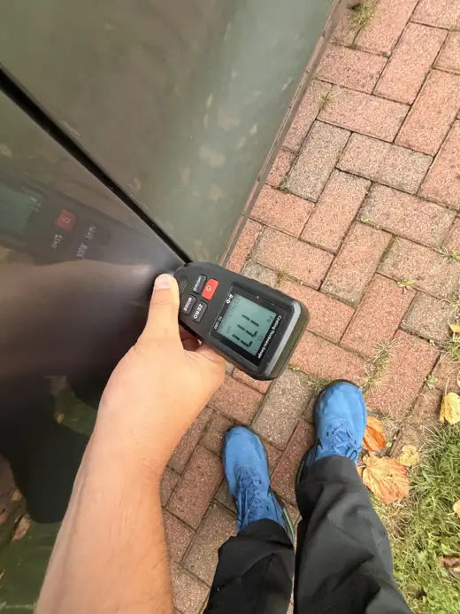 Paint depth reading, 2020 Volvo V60