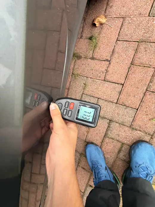 Paint depth reading, 2020 Volvo V60