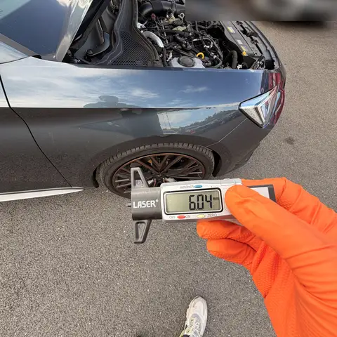 Tread depth measured on every tyre: 6.04 mm